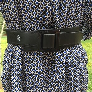 Volcom Accessories - Volcom Lambretta Black Leather Belt Volcom Accessories - Volcom Lambretta Black Leather Belt